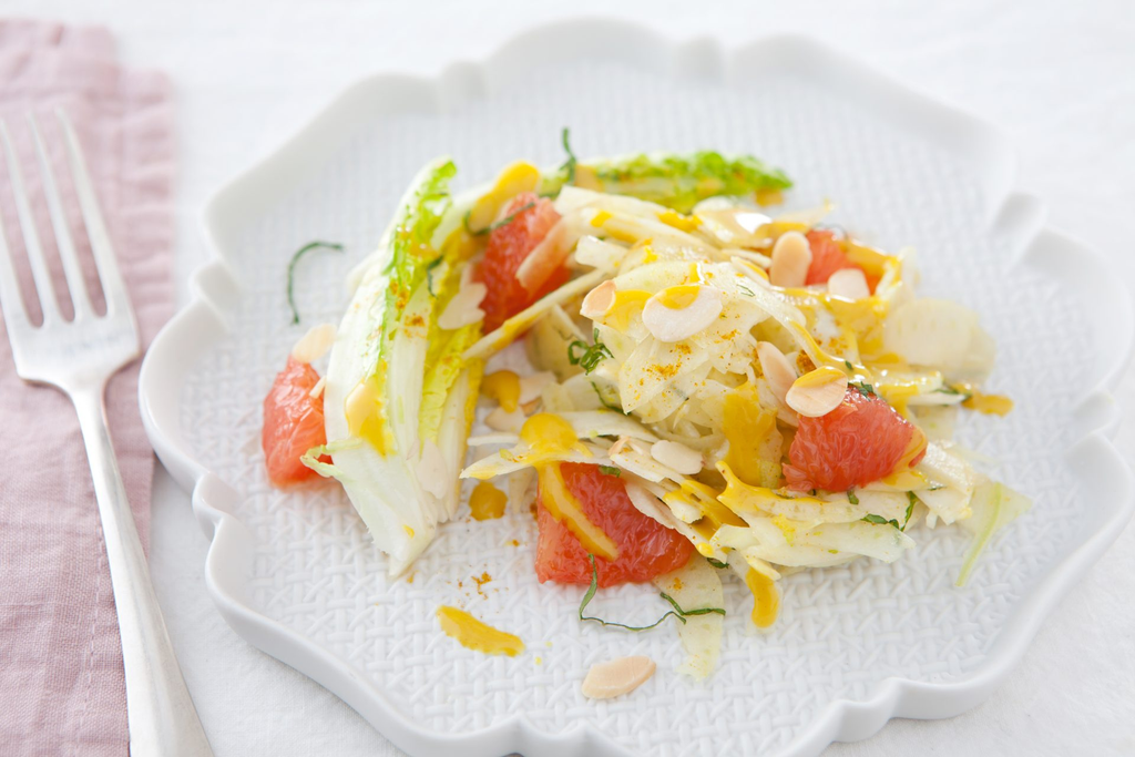 Recette de salade de fenouil et pamplemousse à la menthe | Daco Bello