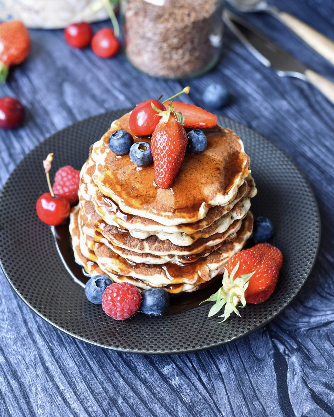 Recette de pancakes vegan graines de lin | Daco Bello