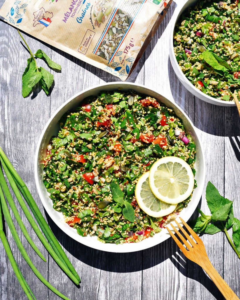Recette de taboulé quinoa & graines | Daco Bello