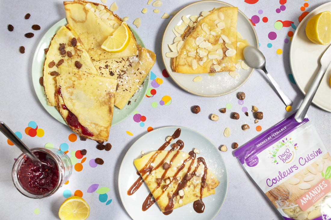 Recette de crêpes aux fruits secs | Daco Bello