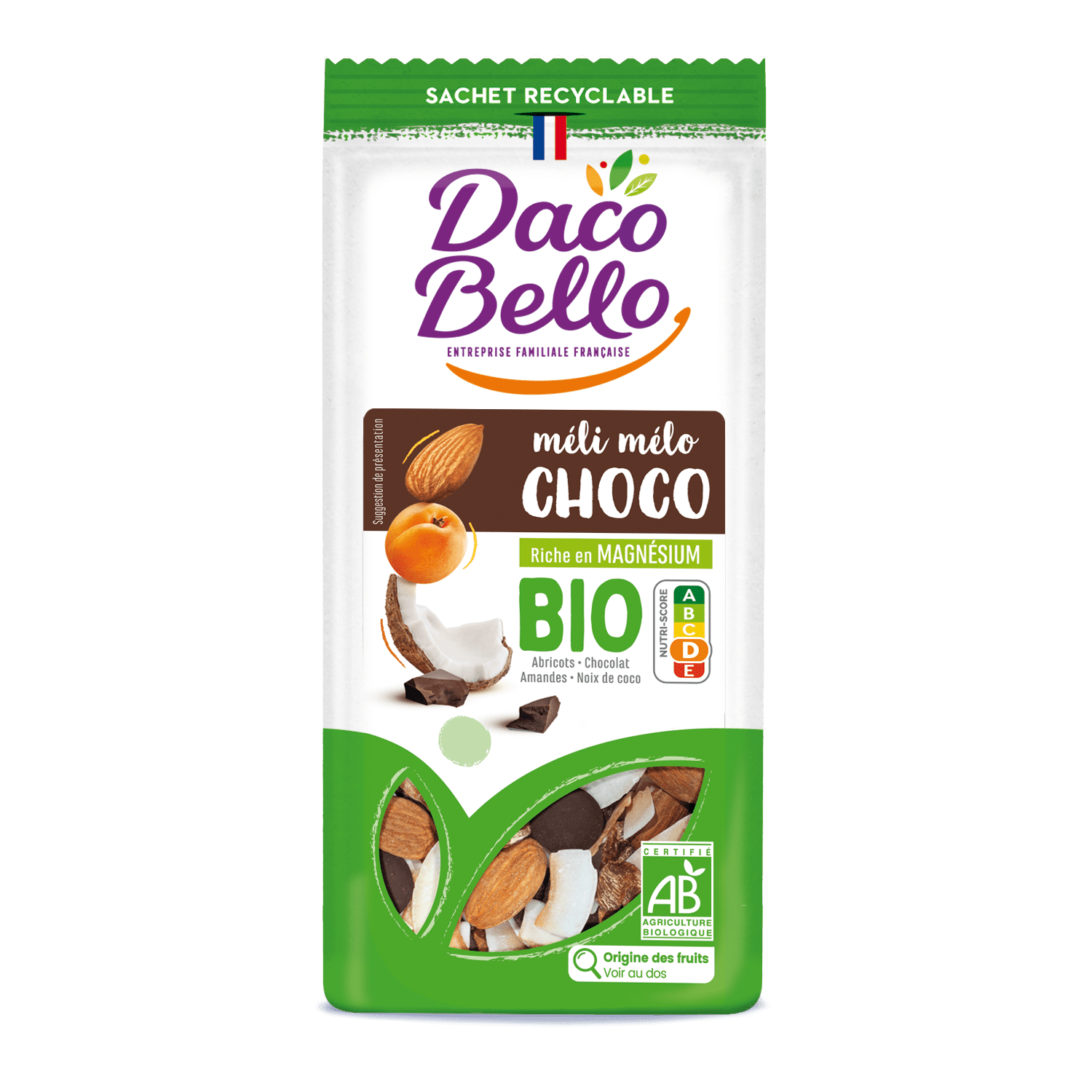 ORGANIC Méli Mélo Choco 125G