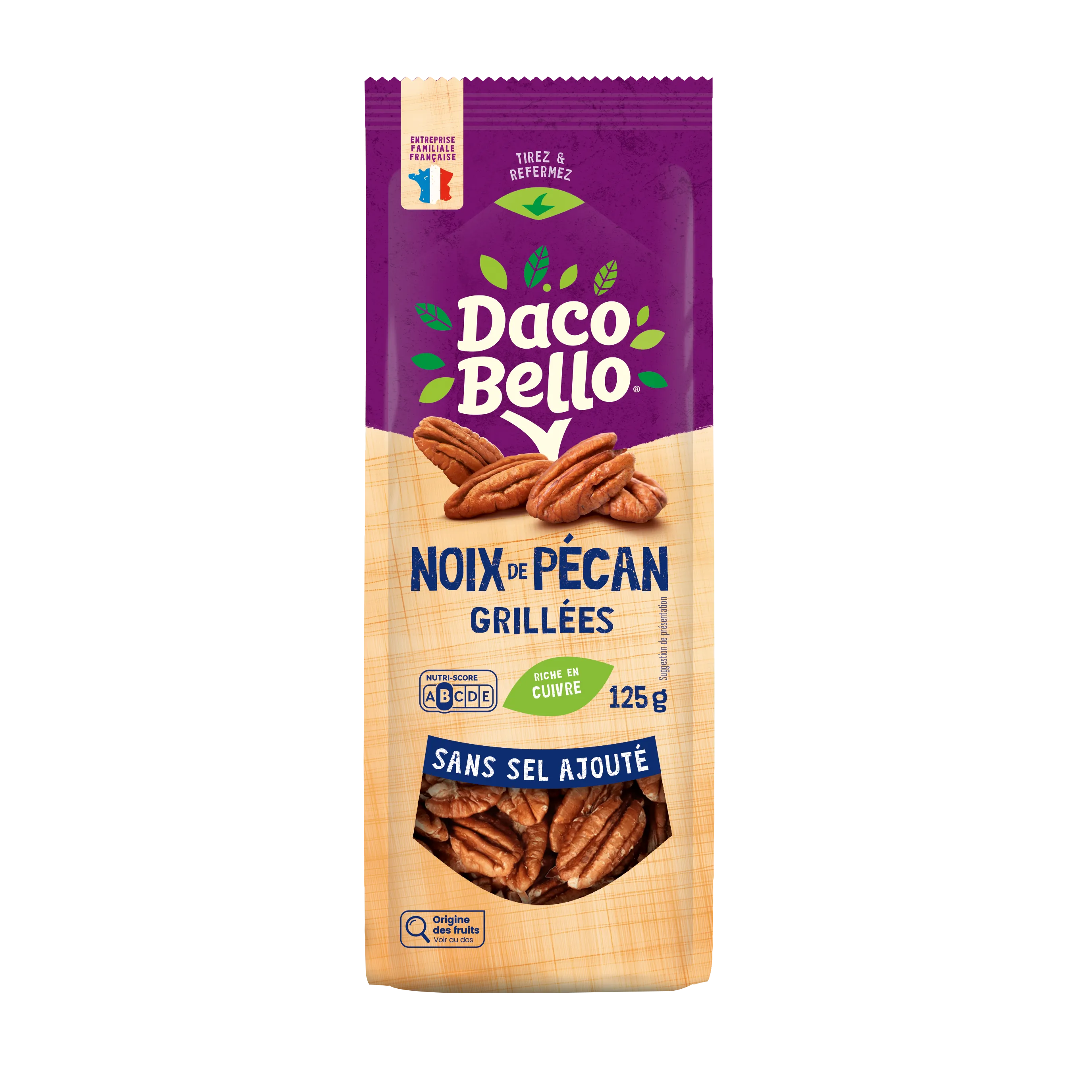 PECAN NUTS WITHOUT ADDED SALT 125G