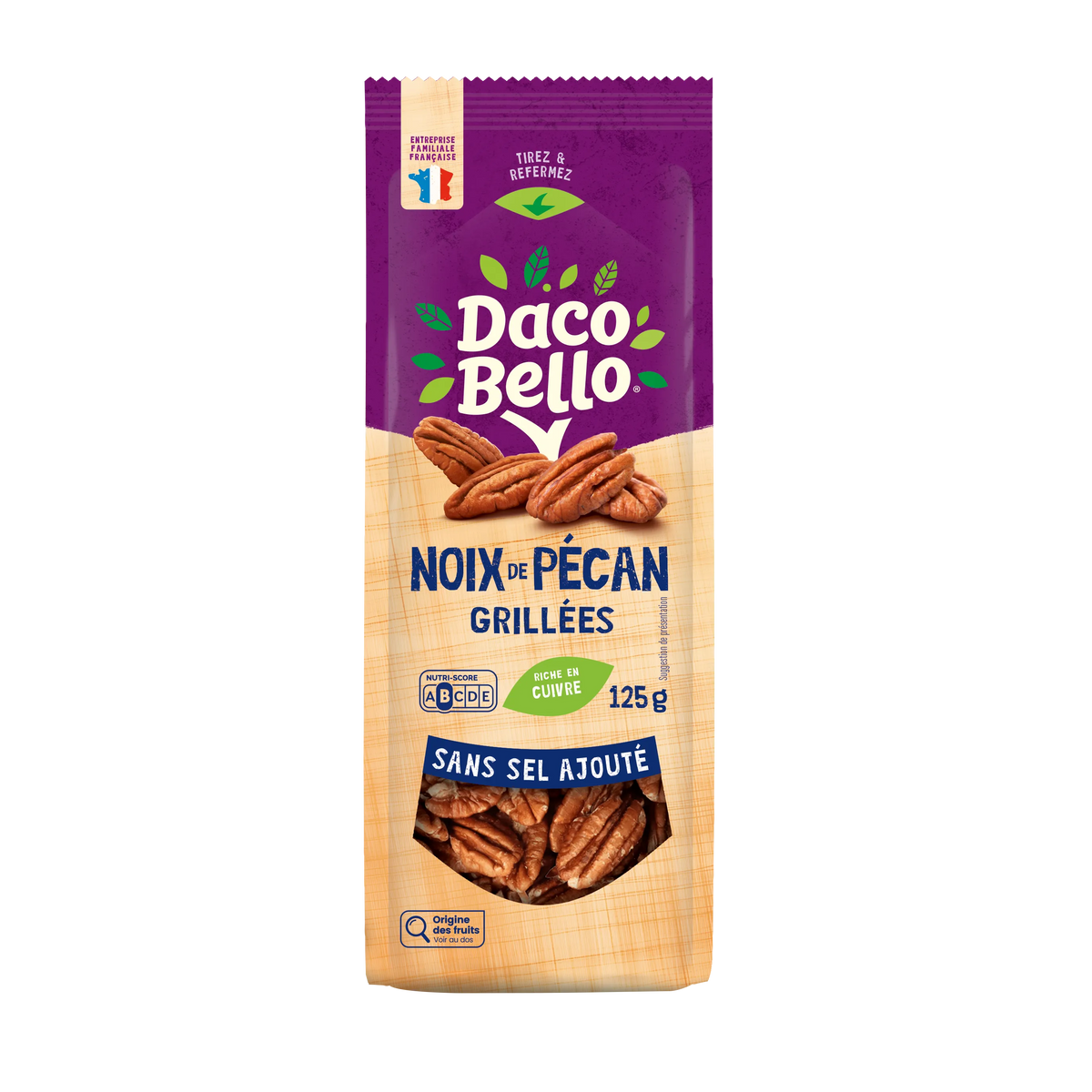 PECAN NUTS WITHOUT ADDED SALT 125G