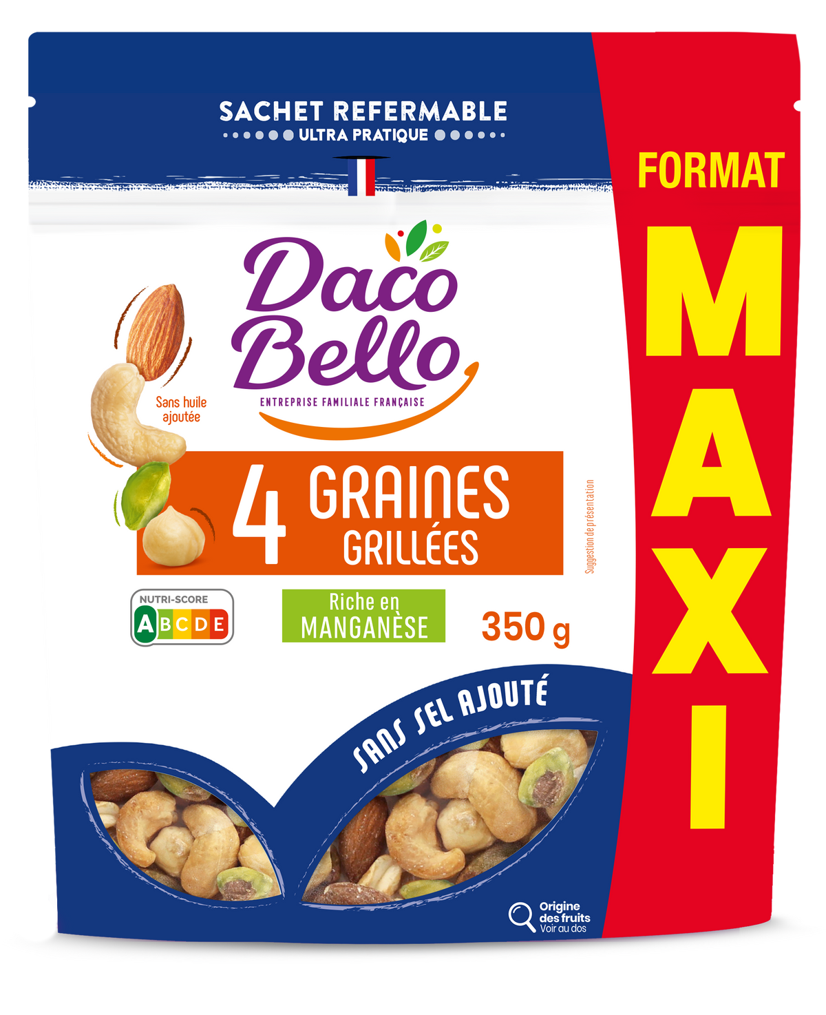 4 GRAINES MAXI 350G