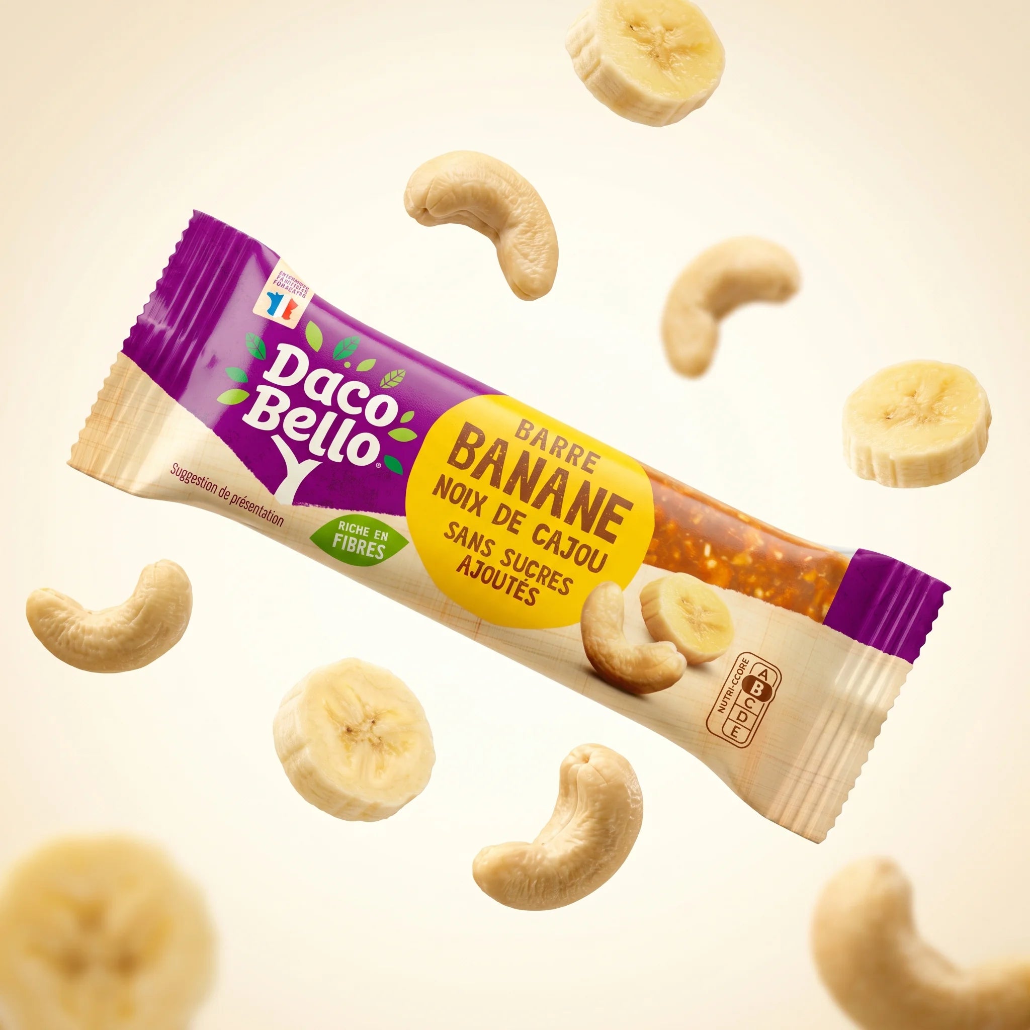 BARRE ÉNERGÉTIQUE BANANE CAJOU 39G
