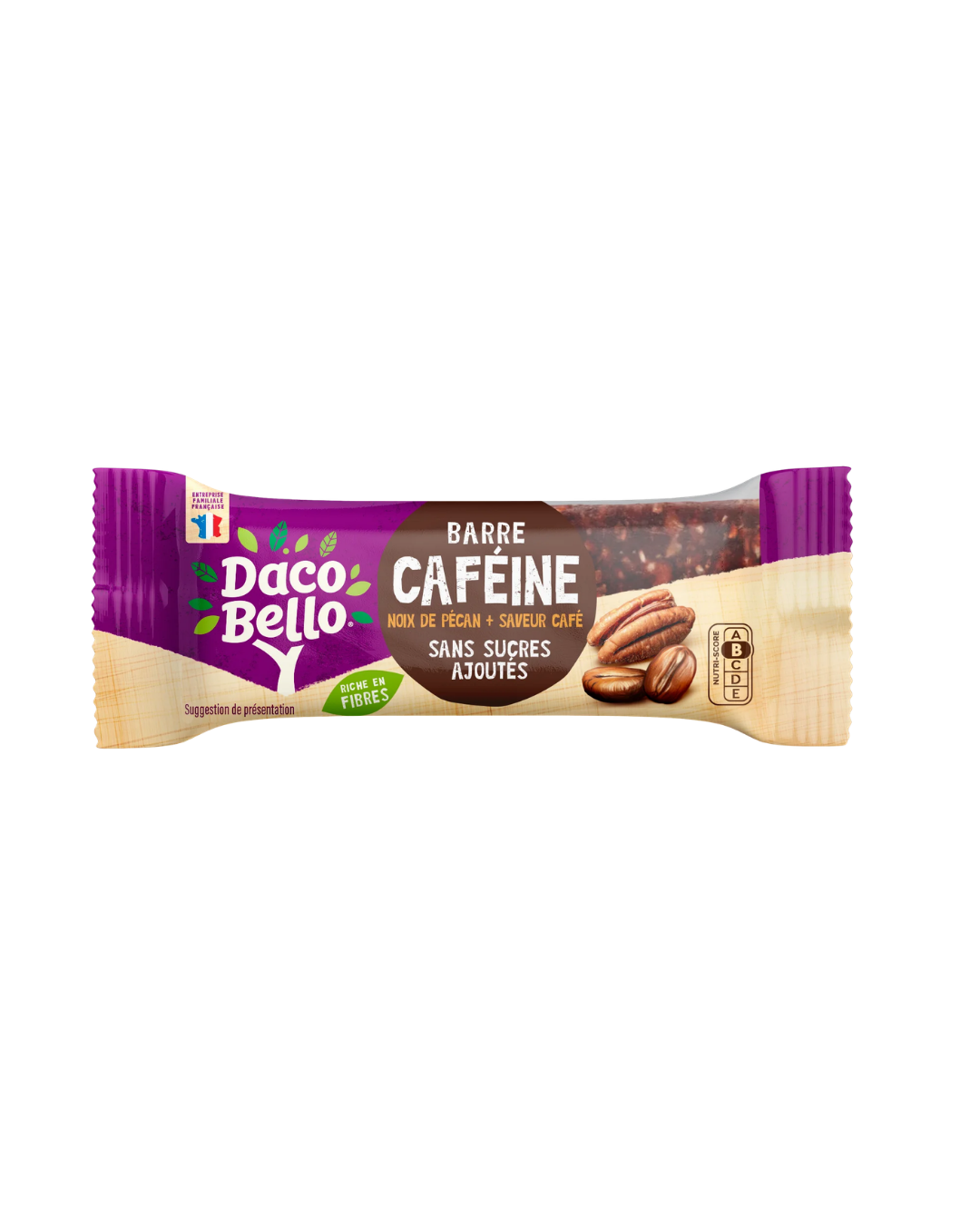 BARRE ÉNERGÉTIQUE CAFÉINE PÉCAN 39G