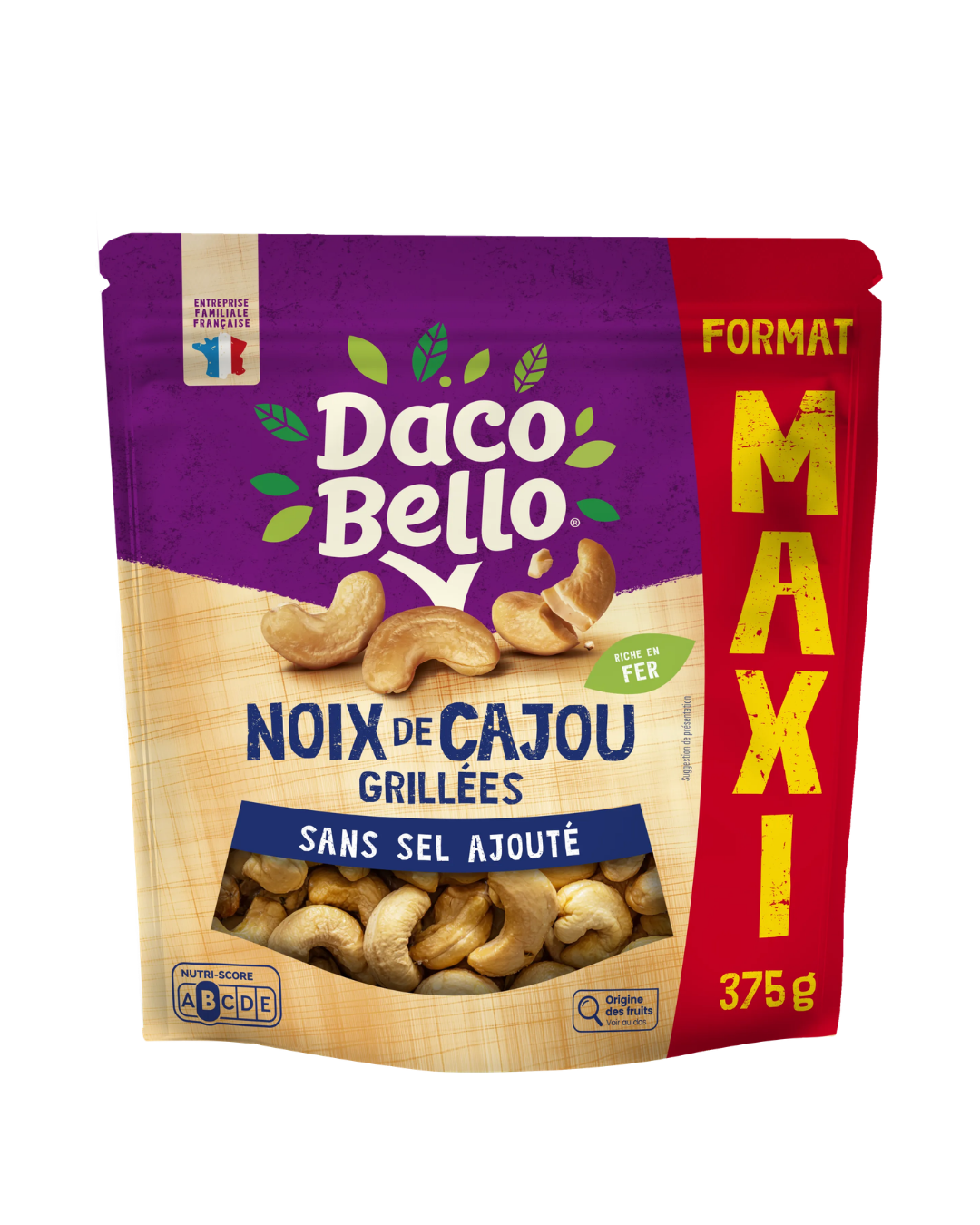 NOIX DE CAJOU GRILLÉES NATURE 375G