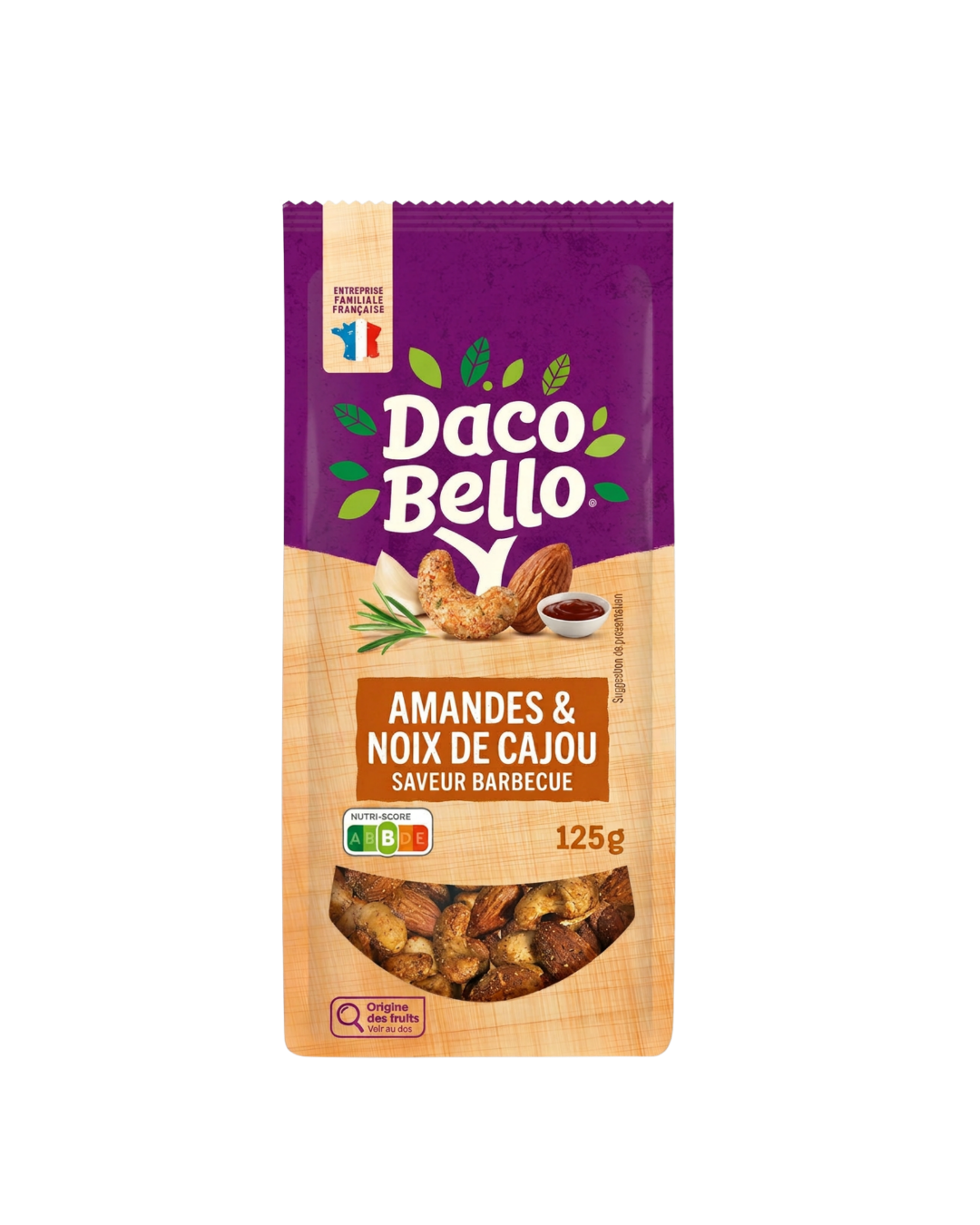 MIX AMANDES & CAJOU SAVEUR BBQ 125G