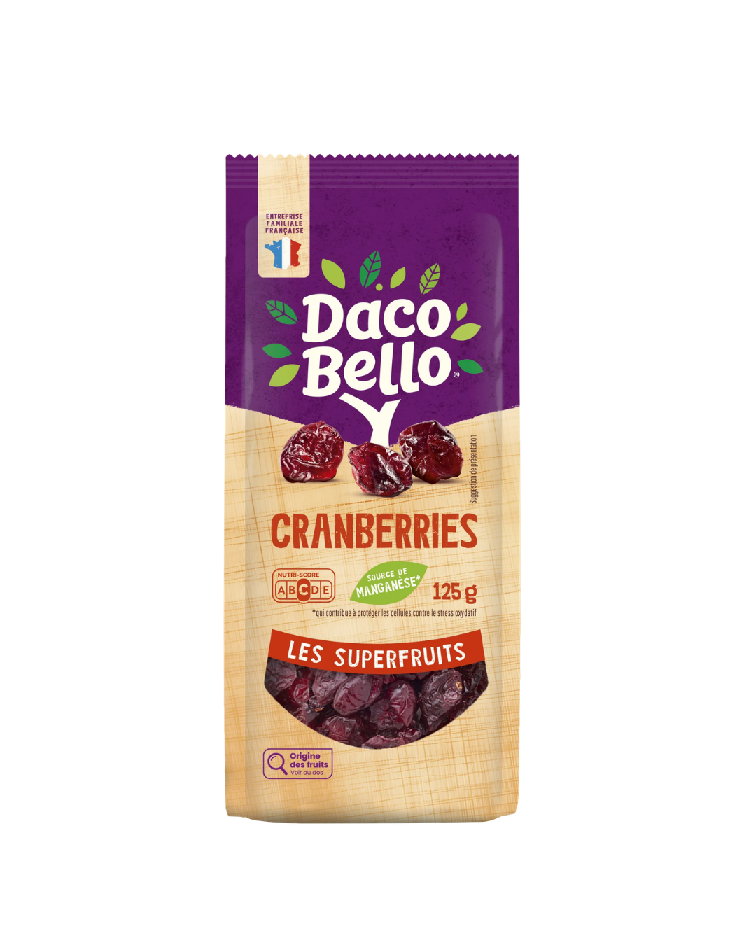 SUPERFRUIT CRANBERRIES 125G