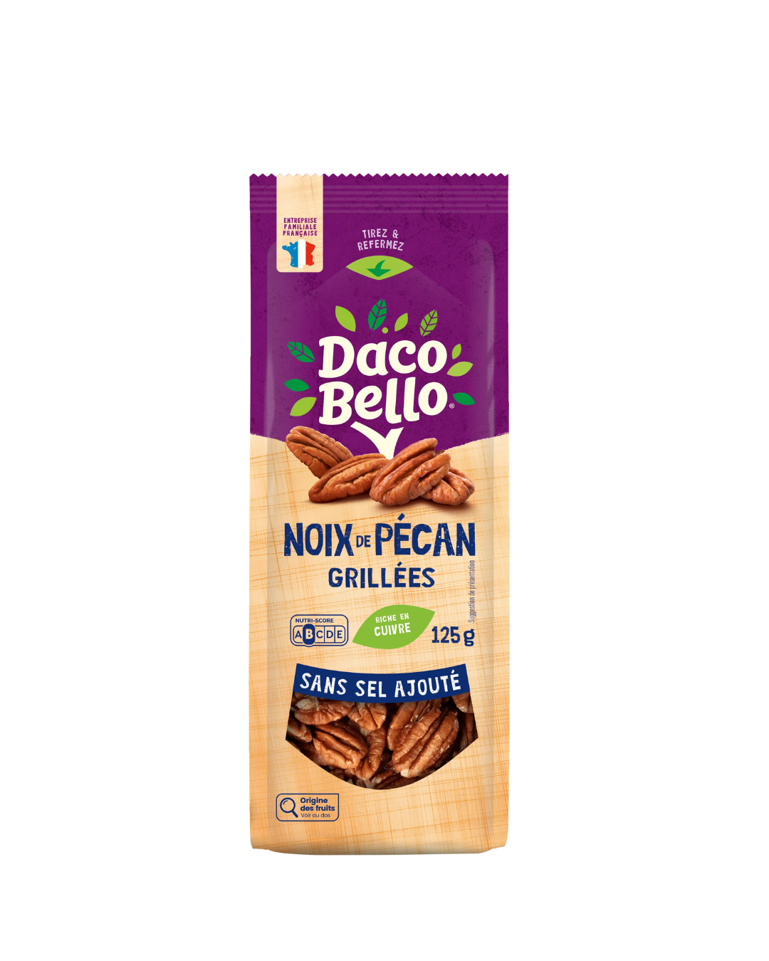 NOIX DE PÉCAN GRILLÉES SANS SEL AJOUTÉ 125G